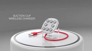10W Suction Cup Fast Charging Wireless Charger
