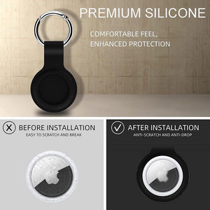 AirTag Silicon Case with Keychain Holder