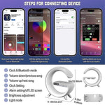 3in1 Alarm Clock Bluetooth Speaker Wireless Charger with RGB Light